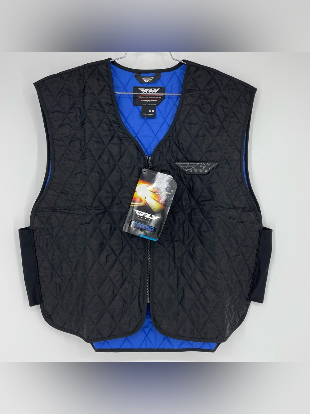 FLY Racing Cooling Vest Quilted Sport Racing Gear Black/Blue Size  3X